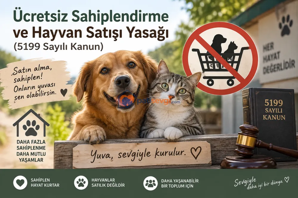 Ücretsiz Sahiplendirme ve Hayvan Satışı Yasağı (5199 Sayılı Kanun)