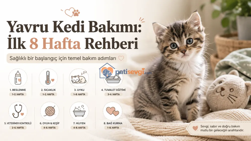 Yavru Kedi Bakımı: İlk 8 Hafta Rehberi